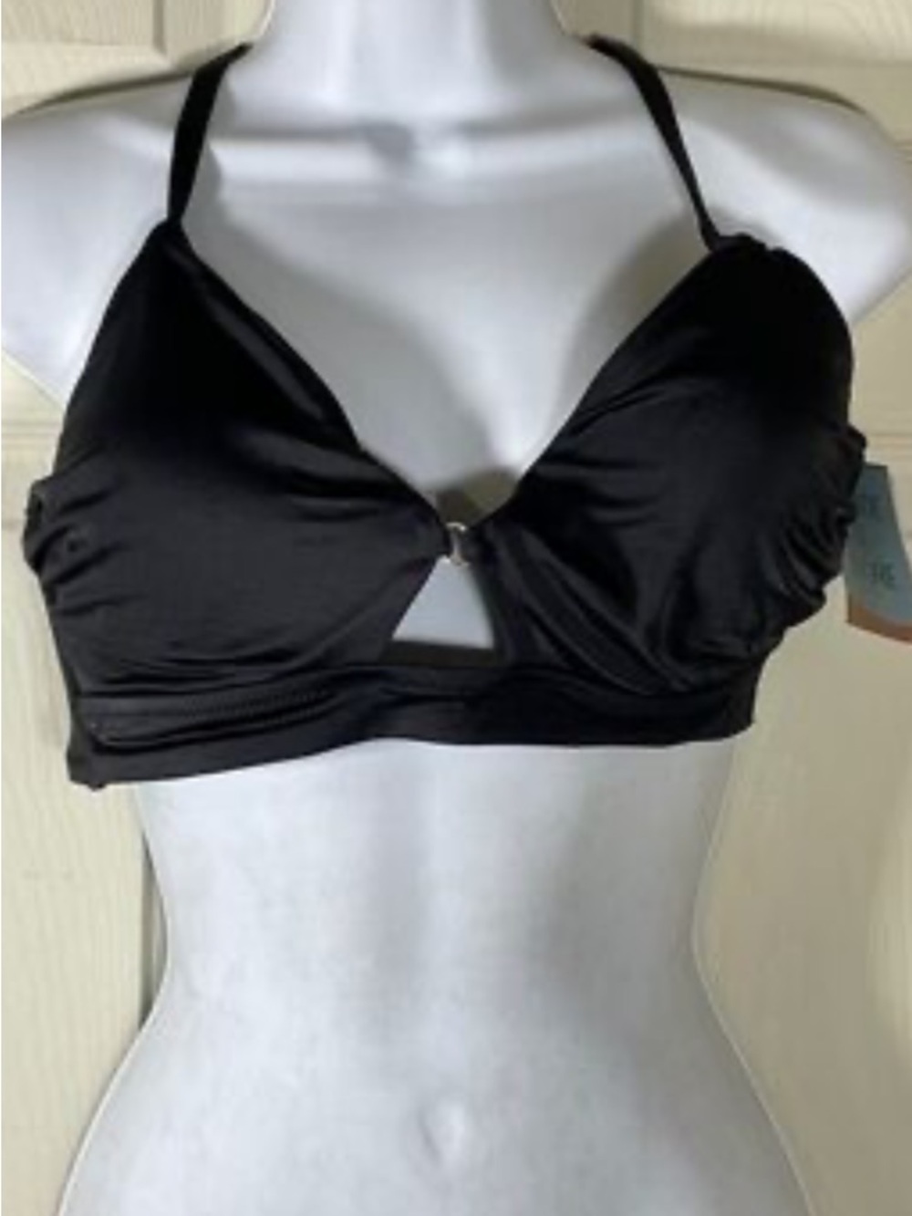 Shade shore push up swim bra Black Bikini Top size 34b